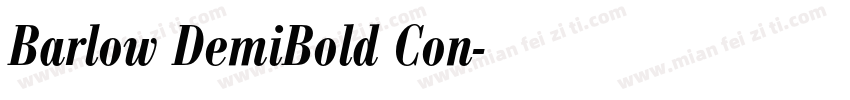 Barlow DemiBold Con字体转换